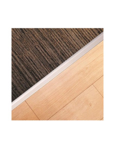 Tapadesnivel Cromo Mate 10mm x 41mm x 1m 2